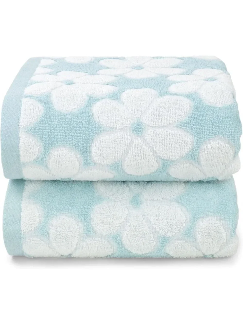 Floral Jacquard Cotton Towels for Bathroom Decor | Soft, Absorbent & Stylish